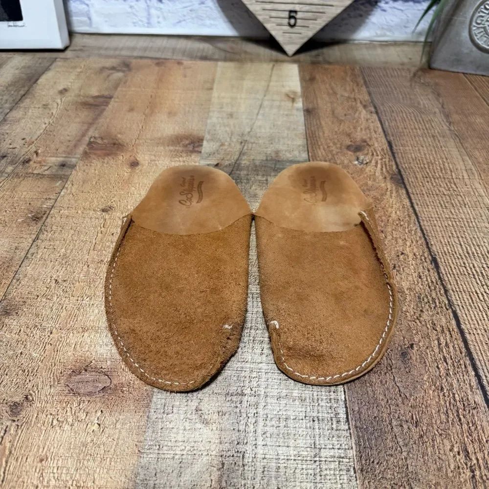 CP Slippers Minimalist Tan Leather Slippers
Pre owned good condition